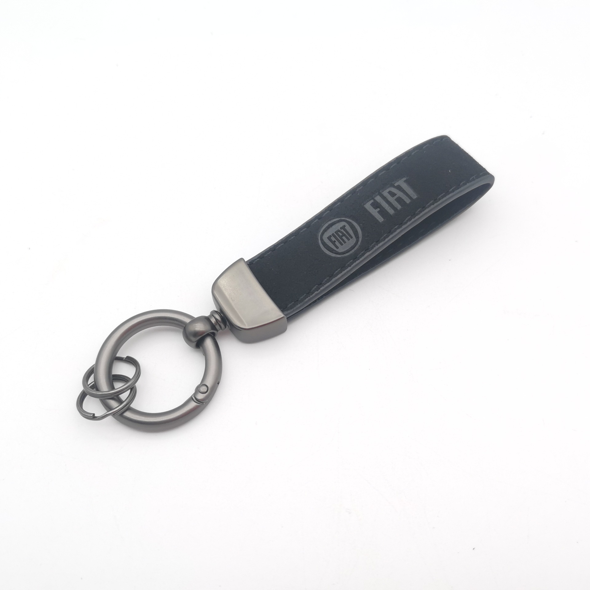 Alcantara Leather Car Logo Emblem Keychain Keyring Keyfob Netby