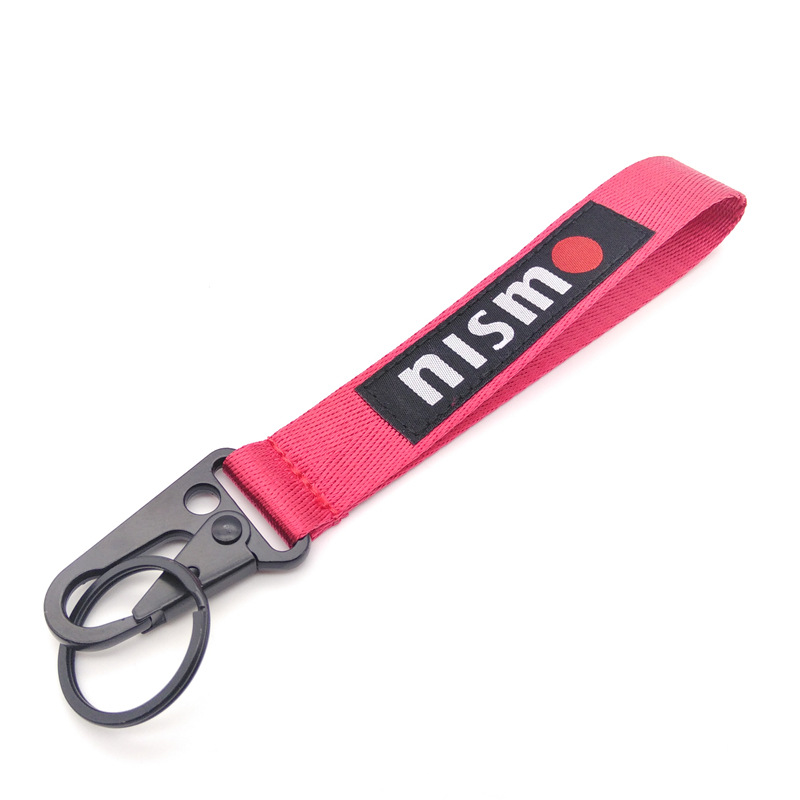 Car Logo Wrist Strap Keyring Keychain Keyfob TRD MUGEN Nismo Ralliart Netby