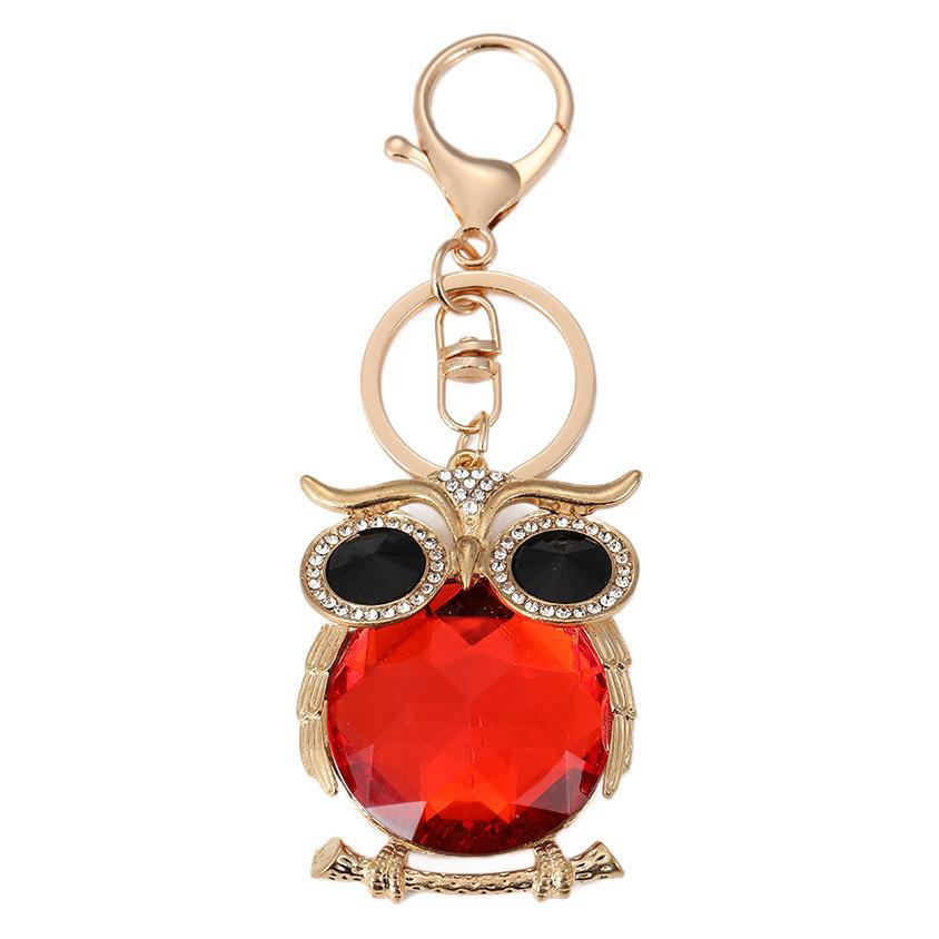 Big Diamond Owl Rhinestone Keychain Keyring Netby