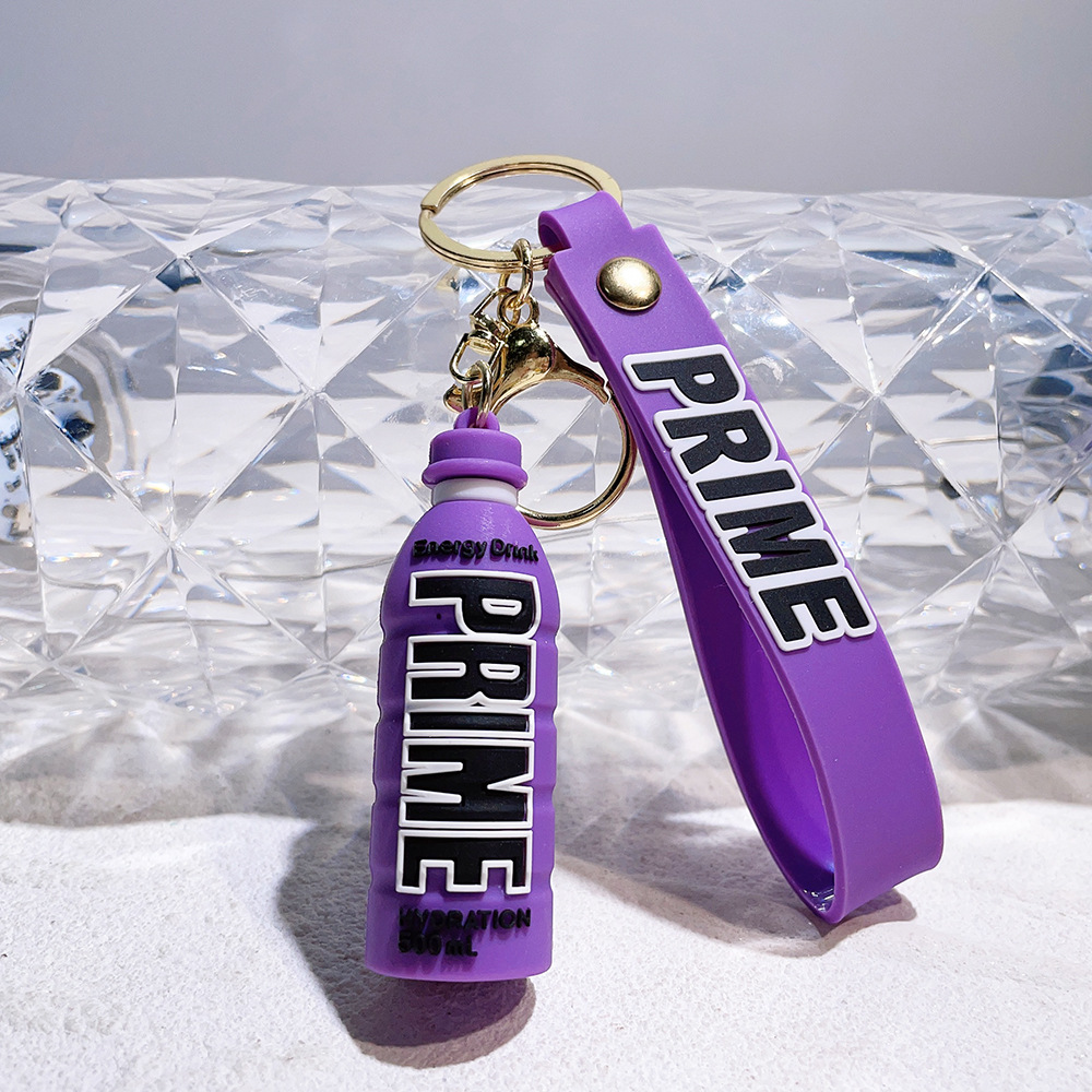 PVC PRIME Energy Drink Bottle Keychain Keyring Outdoor Sports Game Netby