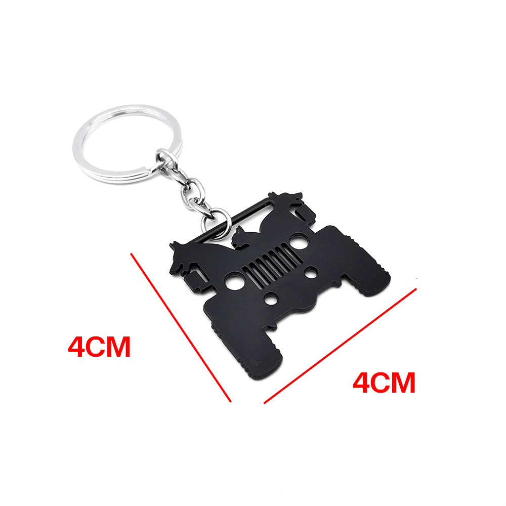 Metal Jeep Wrangler Keychain Keyring Keyfob Netby