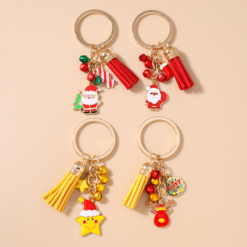 Tassel Festival Christmas Keychain Keyring Netby