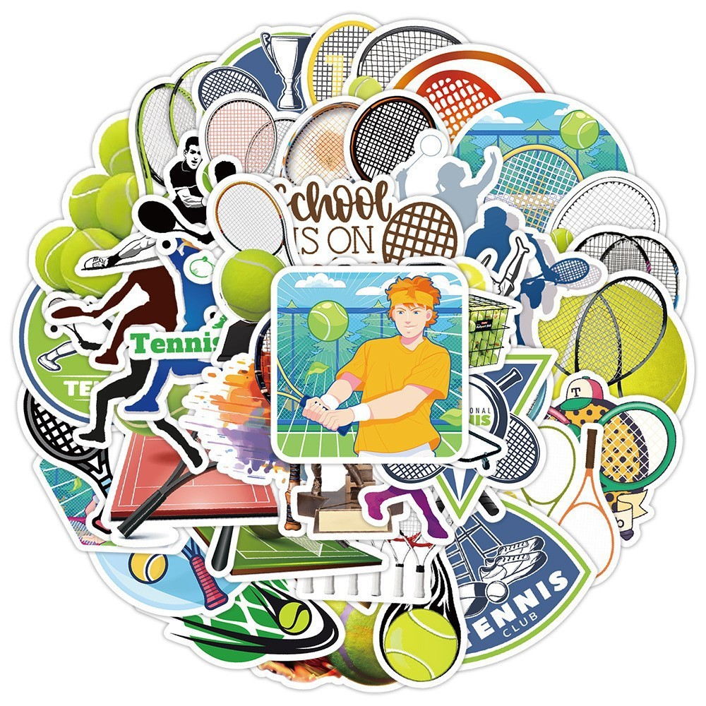 50pcs/pack Football Basketball Tennis Boxing Baseball Shooting Golf Volleyball Anti Water Sticker Netby