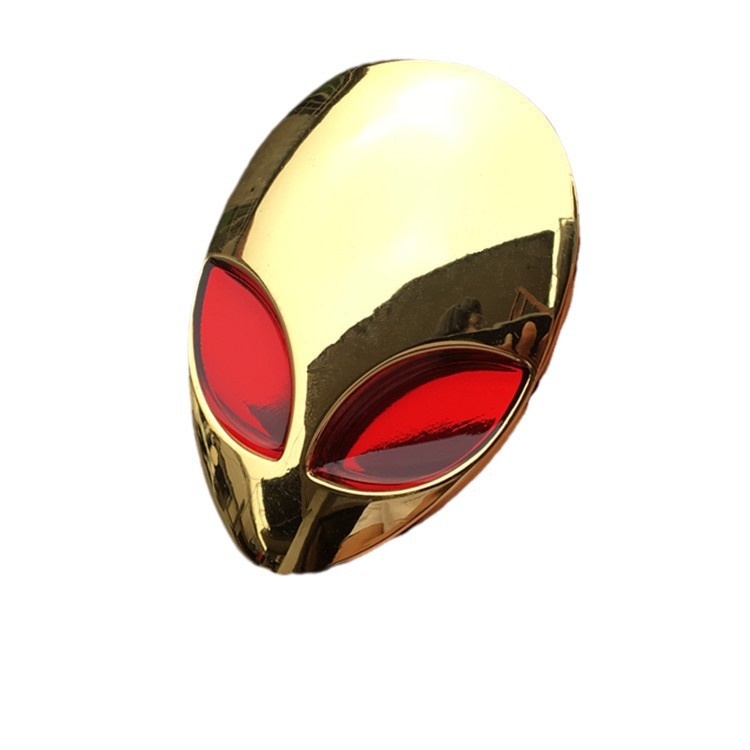 Metal Alien Face Car Sticker Netby