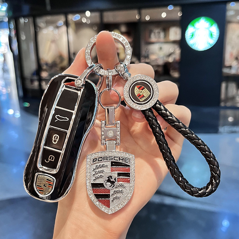 Silicon Car Key Case for Porsche Cayenne Macan Panamera 718 911 Netby