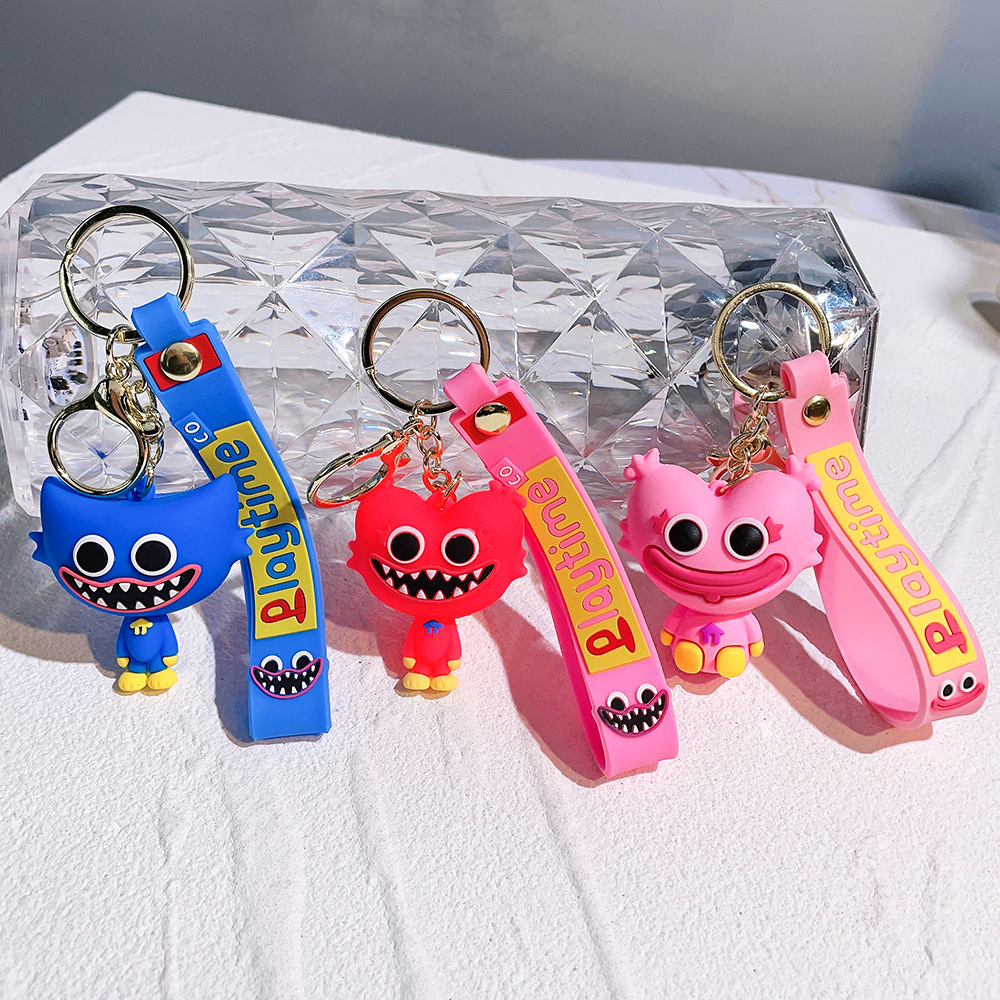 PVC Animation Sausage Monster Poppy Play Time Keychain Keyring Netby