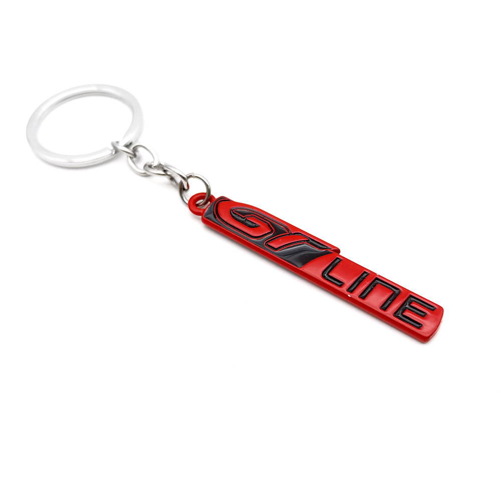 Metal Peugeot GTLINE Car Keychain Keyring Keyfob Netby