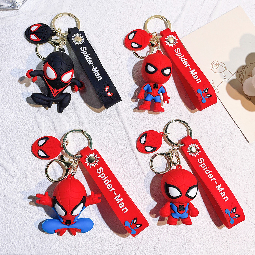 Movie Avengers Spiderman Keychain Keyring Netby