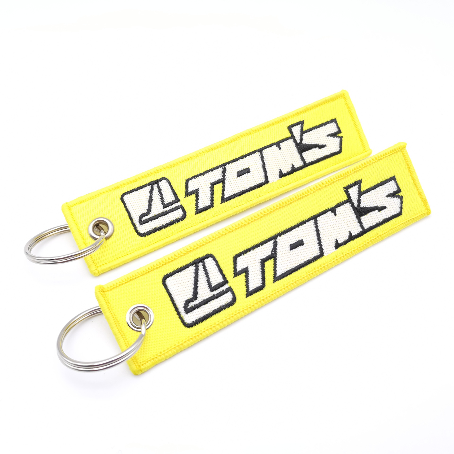 Car logo modified brand textile embroidery cloth key chain hanging TRD MUGEN