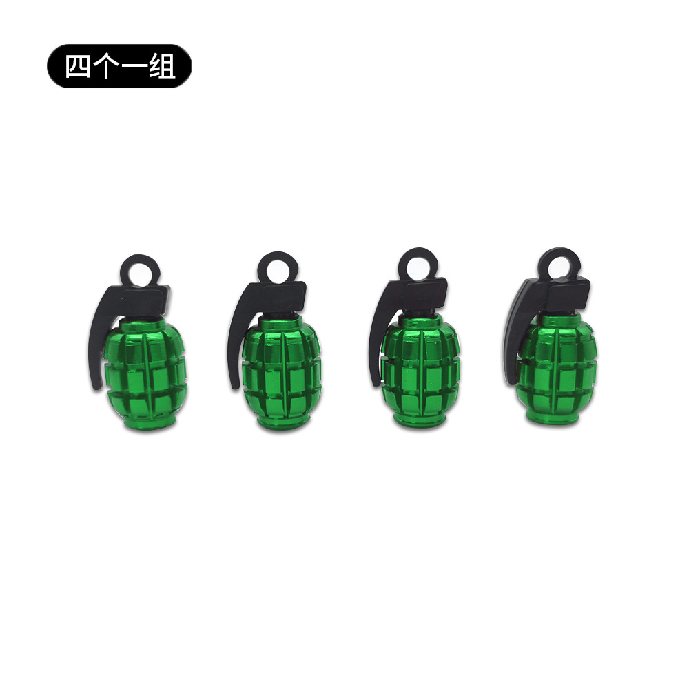 Metal Grenade Car Wheel Anti Dust Tire Valve Cap Netby