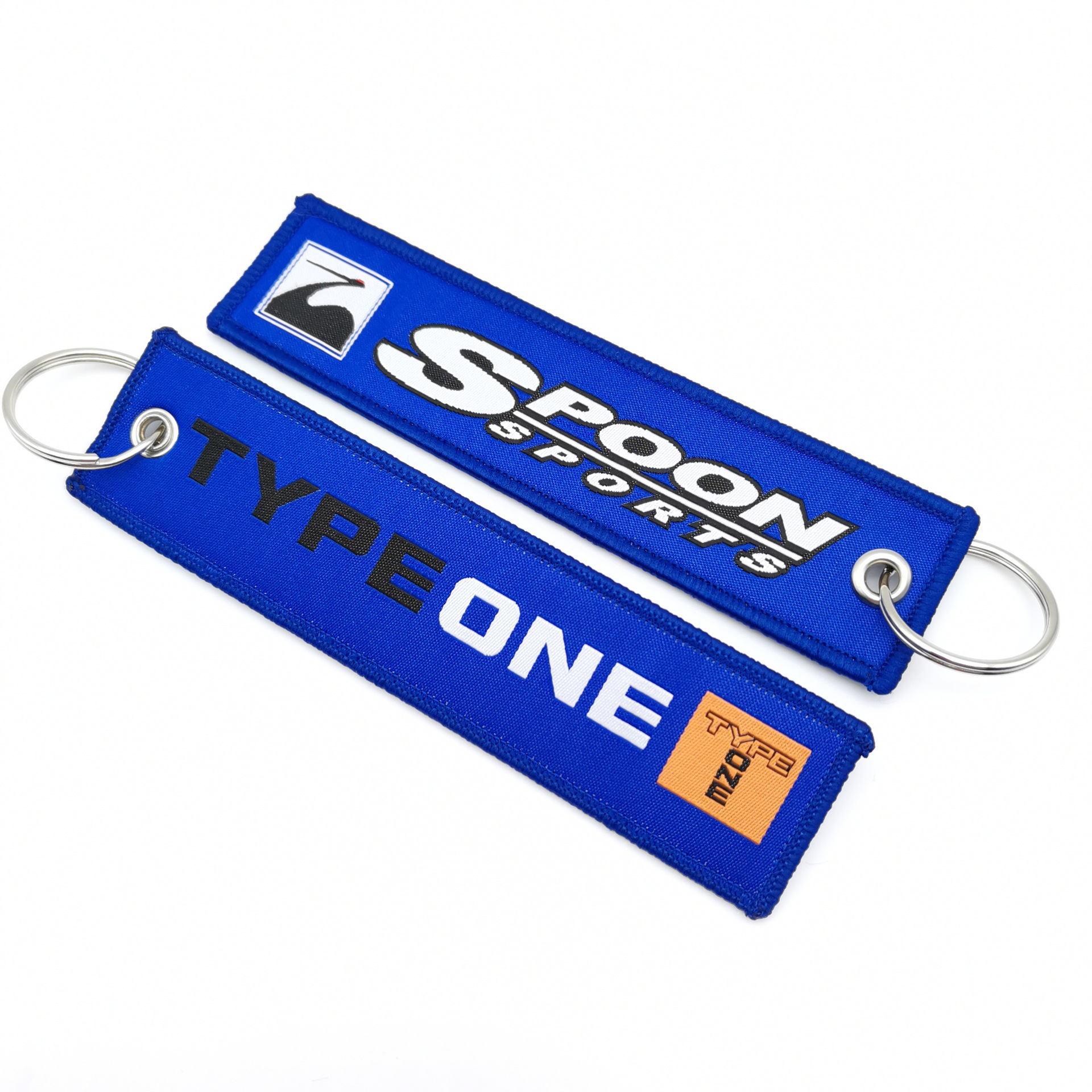 Car logo modified brand textile embroidery cloth key chain hanging TRD MUGEN