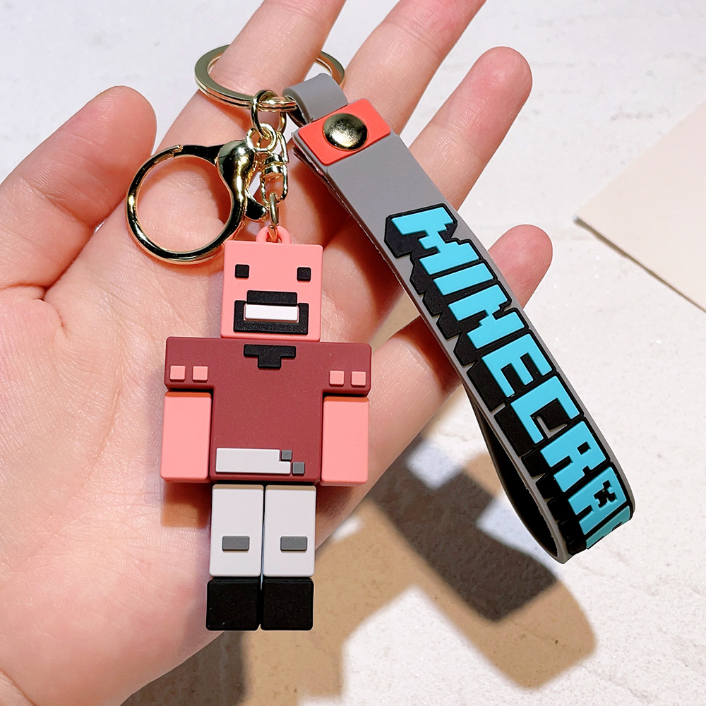 Video Game Minecraft Keychain Keyring Netby