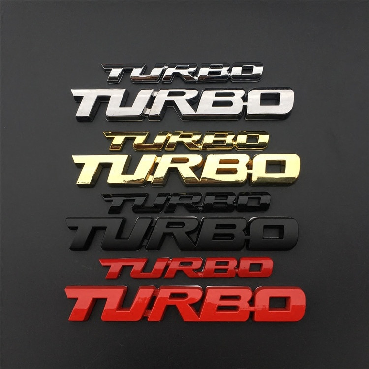 Metal TURBO Car Sticker Netby