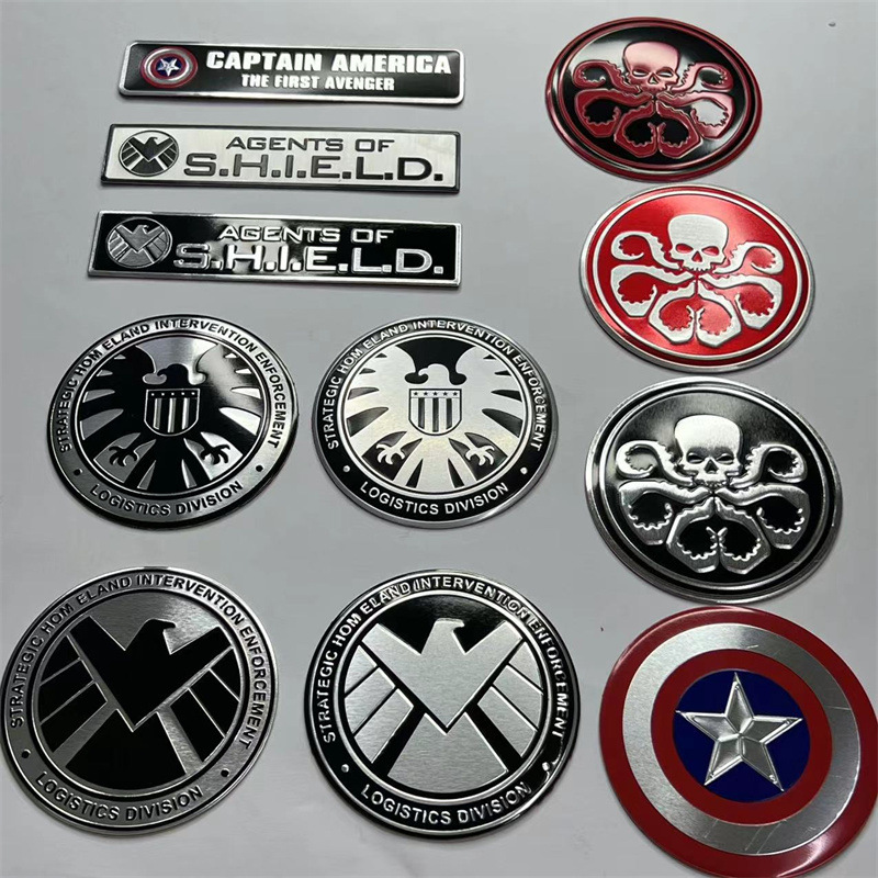 Alloy AGENT OF SHIELD Captain America Car Sticker Netby