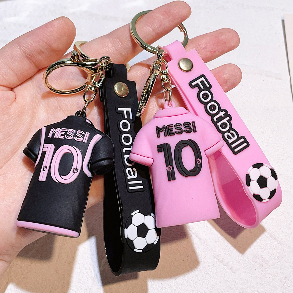 Sports Game Football Soccer Star World Cup Messi Keychain Keyring Netby