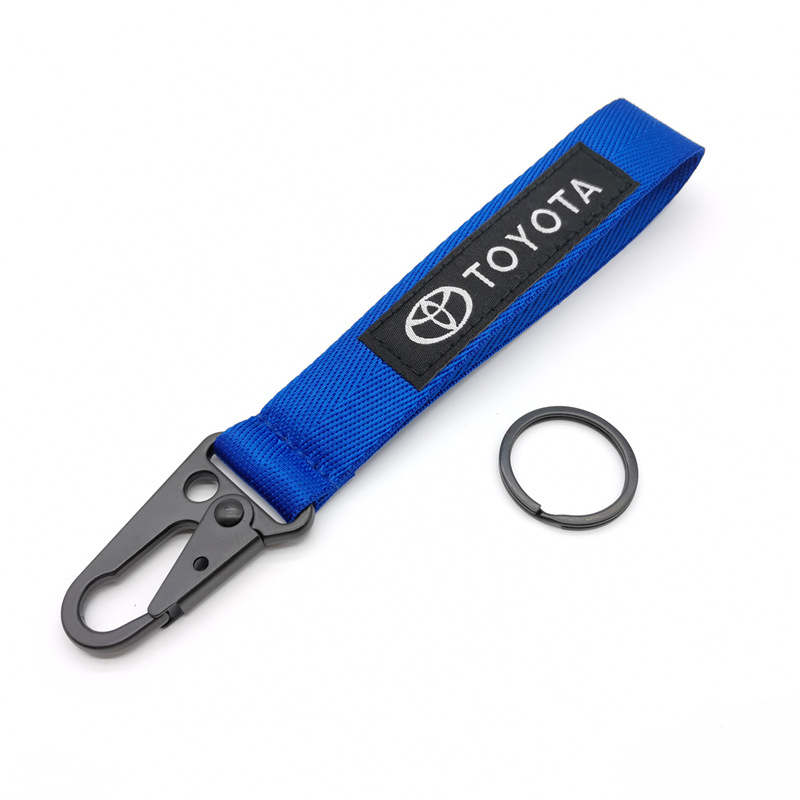 Car Logo Emblem Wrist Strap Keychain Keyring Keyfob for Honda Toyota Nissan Mitsubishi Netby