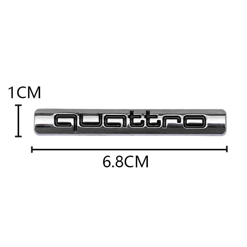 Metal Limited Edition Quattro Car Emblem Badge for Audi Netby