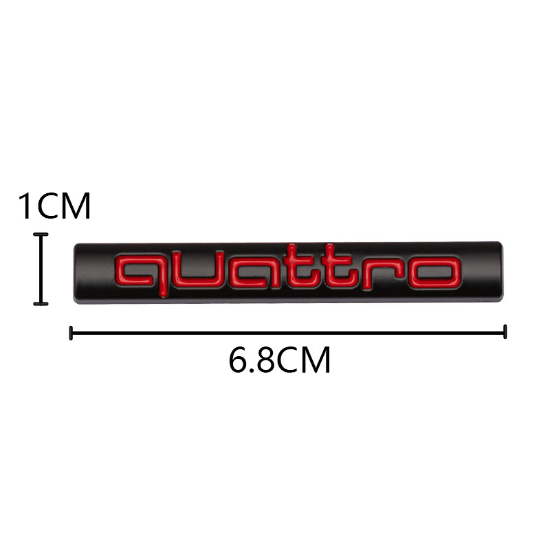 Metal Limited Edition Quattro Car Emblem Badge for Audi Netby