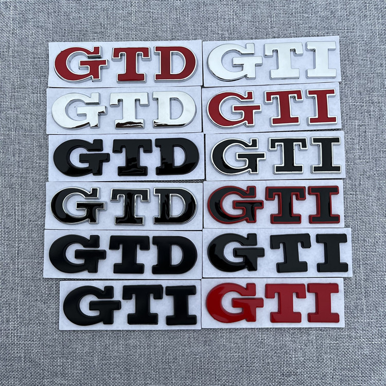 Metal GTI Car Grille Emblemn Badge Netby