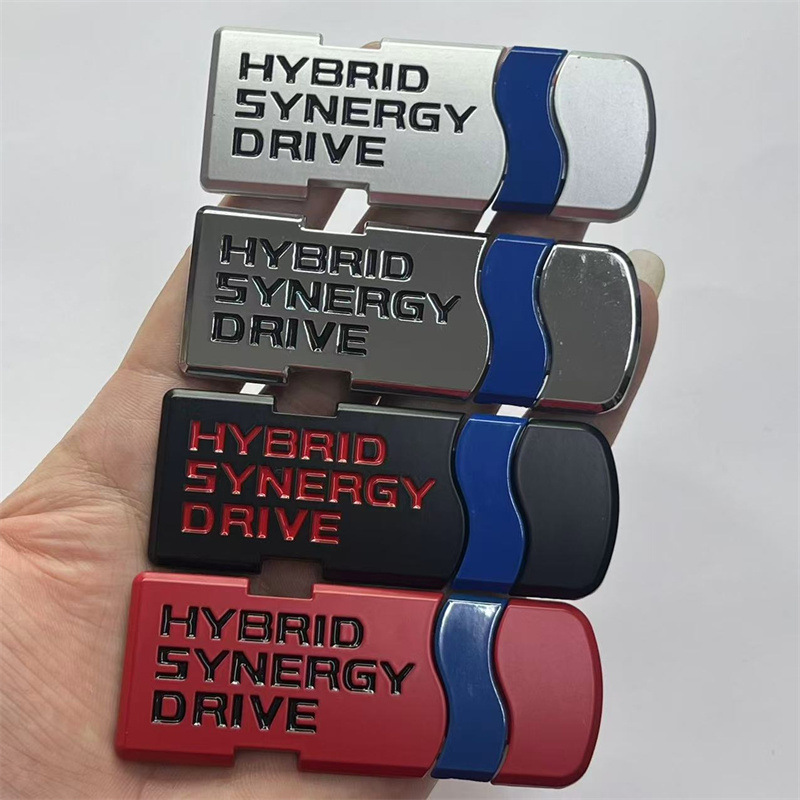 Metal HYBRID Synery Drive Car Emblem Badge for Toyota Camry Levin Fit Netby