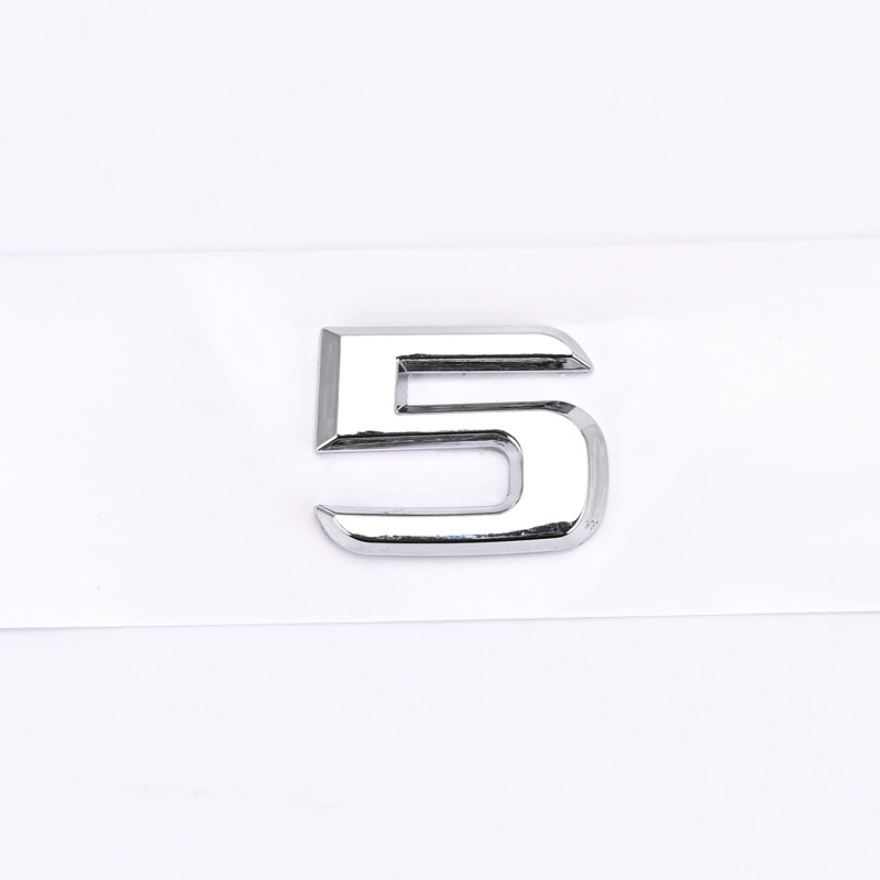 ABS Plastic 1 2 3 4 5 6 8 0 C D E G I K L M R S Letter Car Sticker for Mercedes Benz Trunk Tail Netby