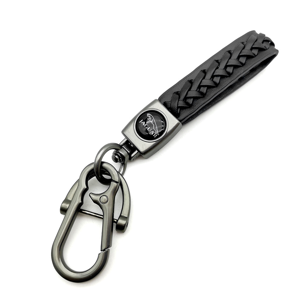 Knitting Leather Car Logo Emblem Kering Keychain Keyfob for Audi Benz BMW VW Chevrolet Toyota Volvo Netby