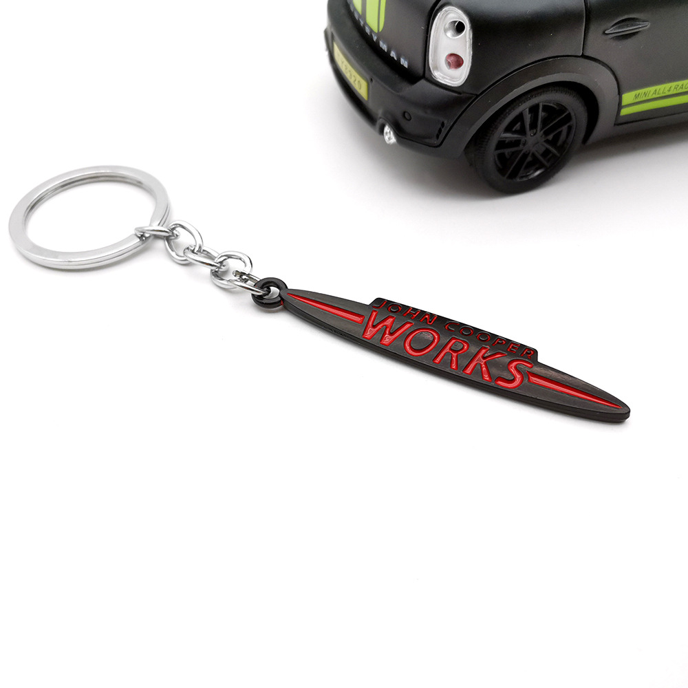 Metal JOHN MINI COOPER WORKS Car Keychain Keyring Keyfob Netby