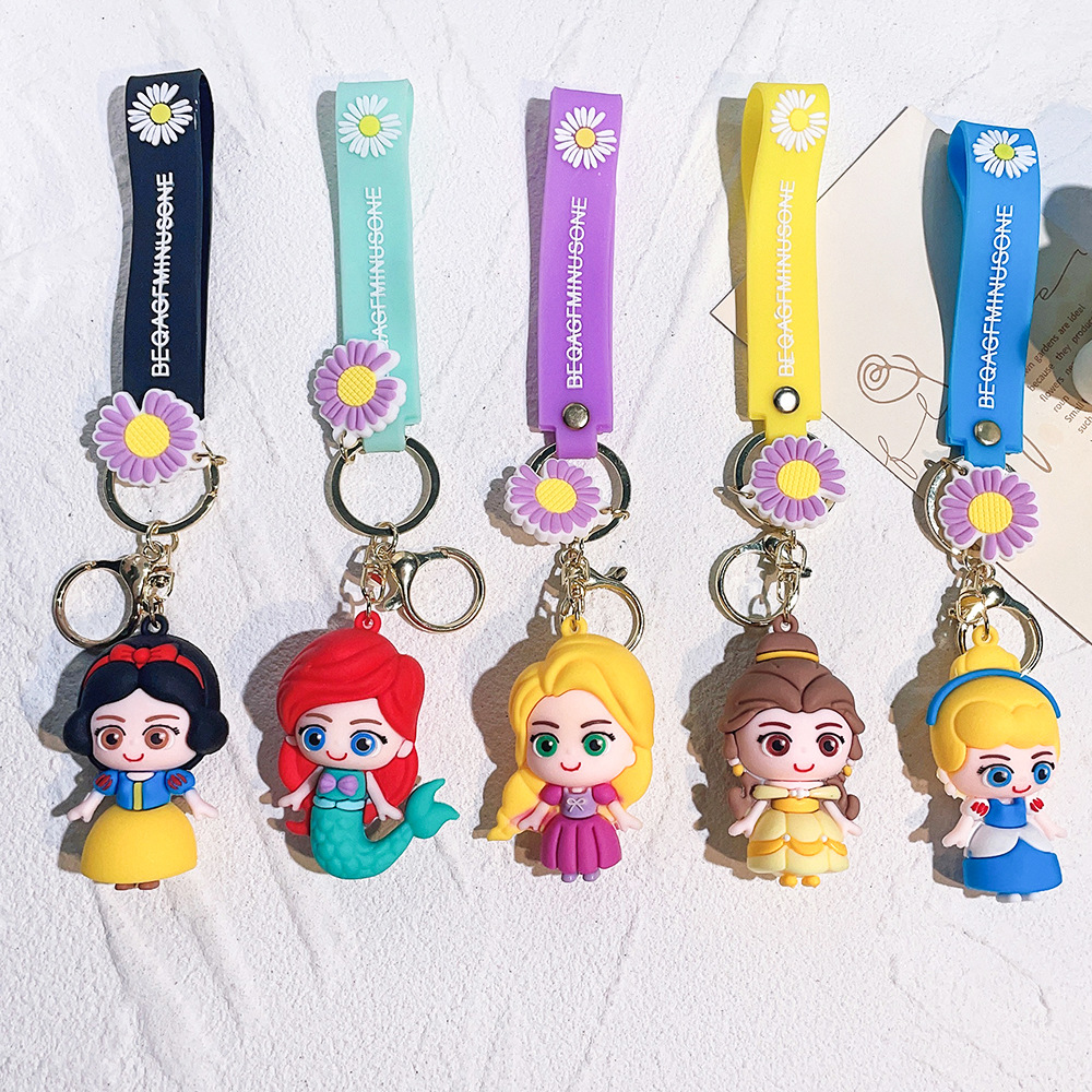 Animation Snow White Frozen Princess Keychain Keyring Netby