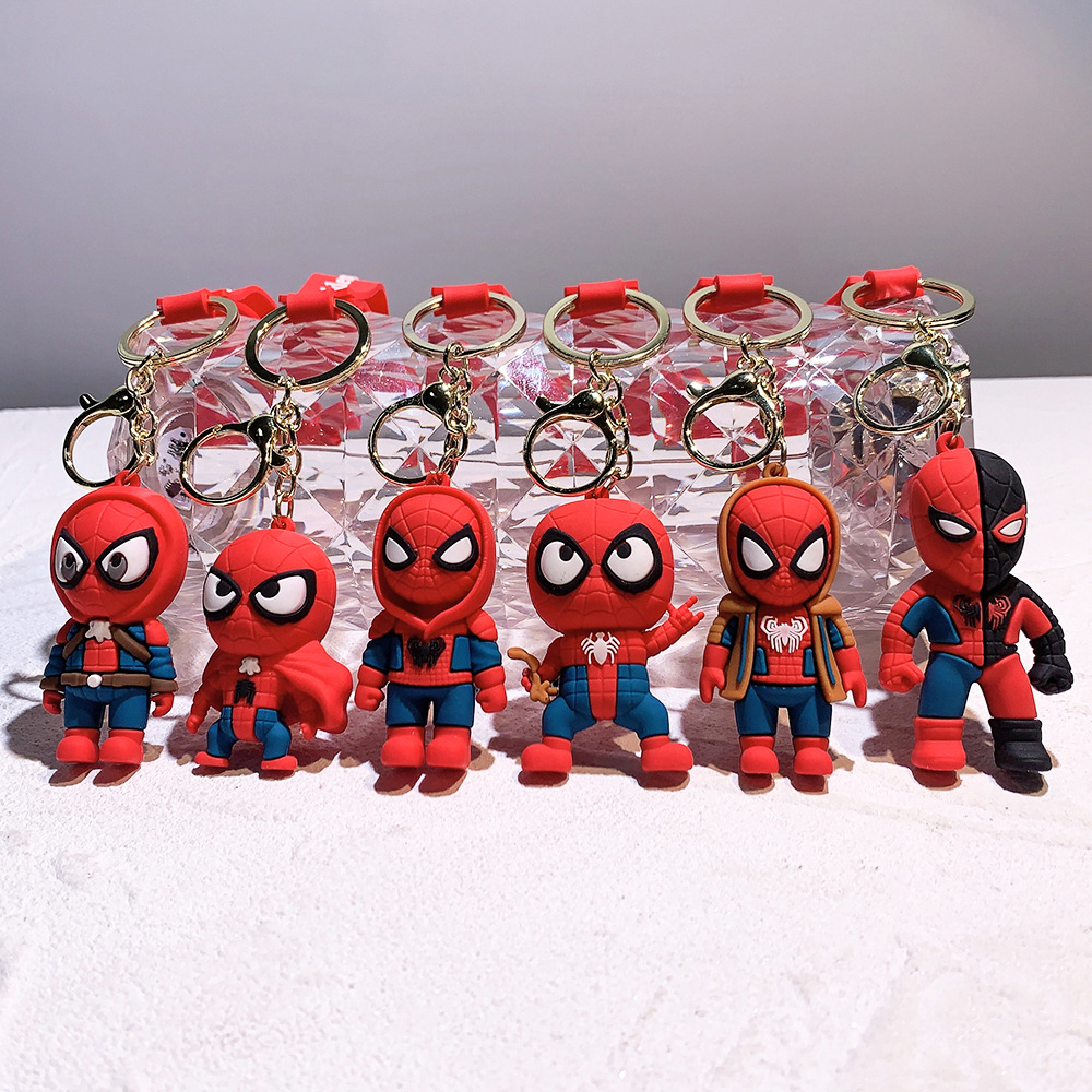 Movie Avengers Spiderman Keychain Keyring Netby