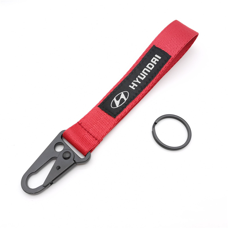 Car Logo Emblem Wrist Strap Keychain Keyring Keyfob for Honda Toyota Nissan Mitsubishi Netby