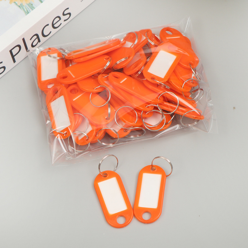 ABS Klastic Keychain Keyring Marks Luggage Tags Hotel Numbers Classification Plates Schoolbag Pendants Tools Netby