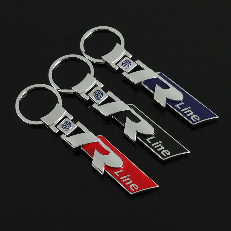 Metal Car Logo Keychain Keyring Keyfob for VW Volkswagen RLINE R LINE Netby