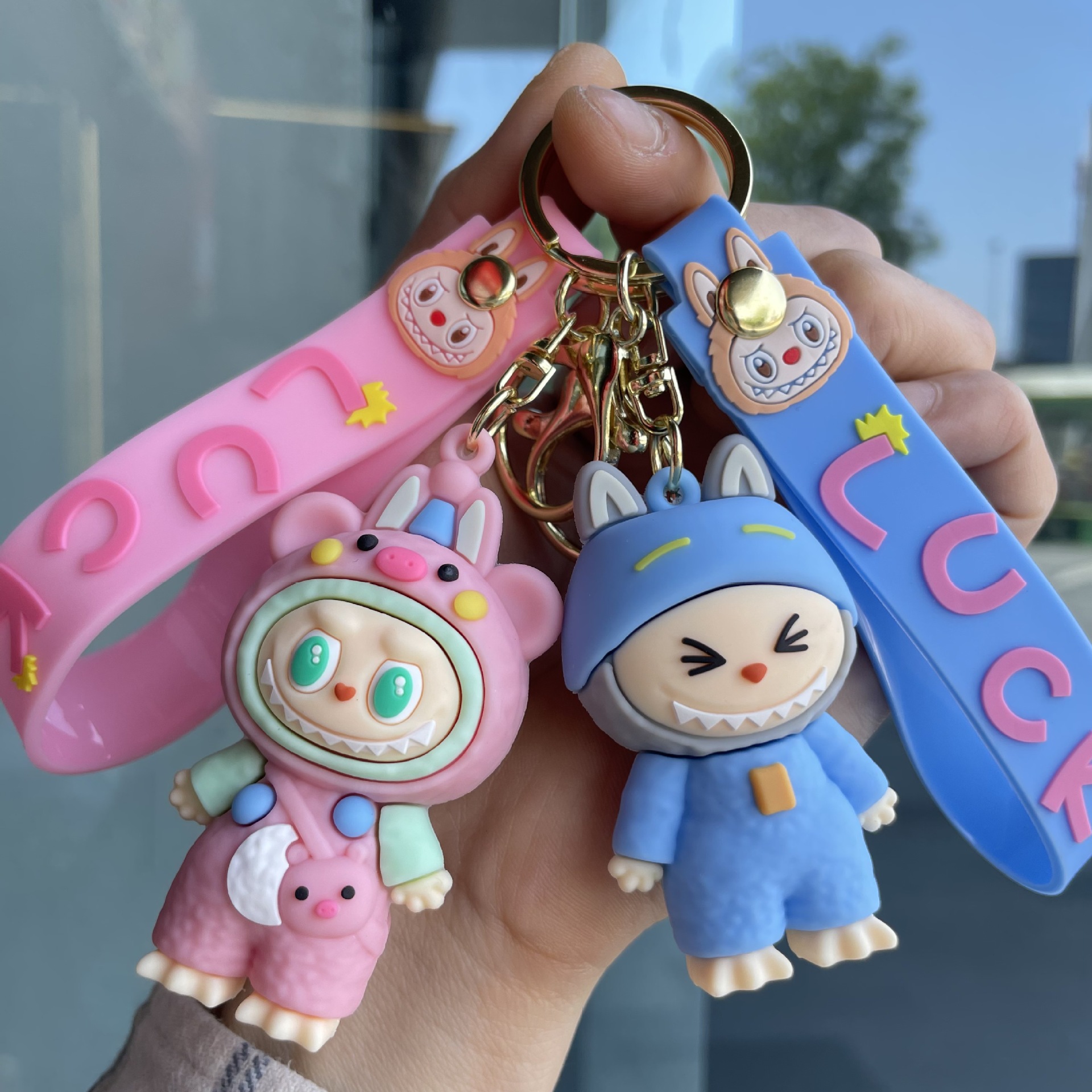 POPMART LABUBU Keychain Keyring Netby