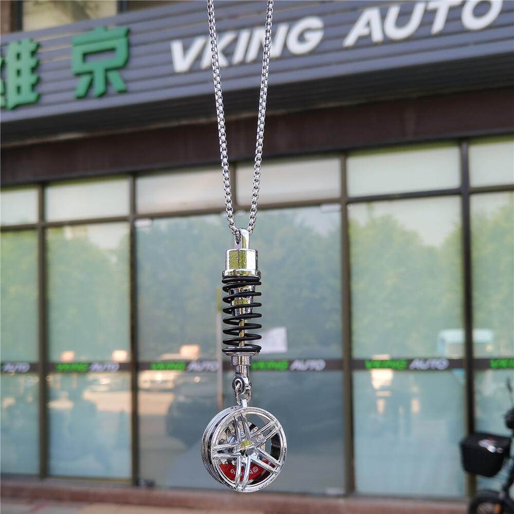 Creative Metal Car Wheel With Brake Keychain Keyring Keyfob Netby