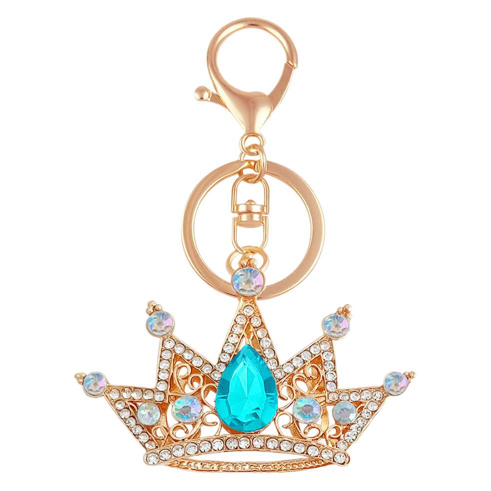 Rhinestone Crown Keychain Keyring Netby