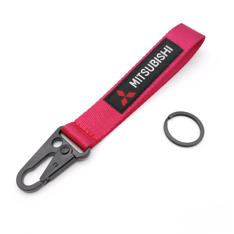 Car Logo Emblem Wrist Strap Keychain Keyring Keyfob for Honda Toyota Nissan Mitsubishi Netby