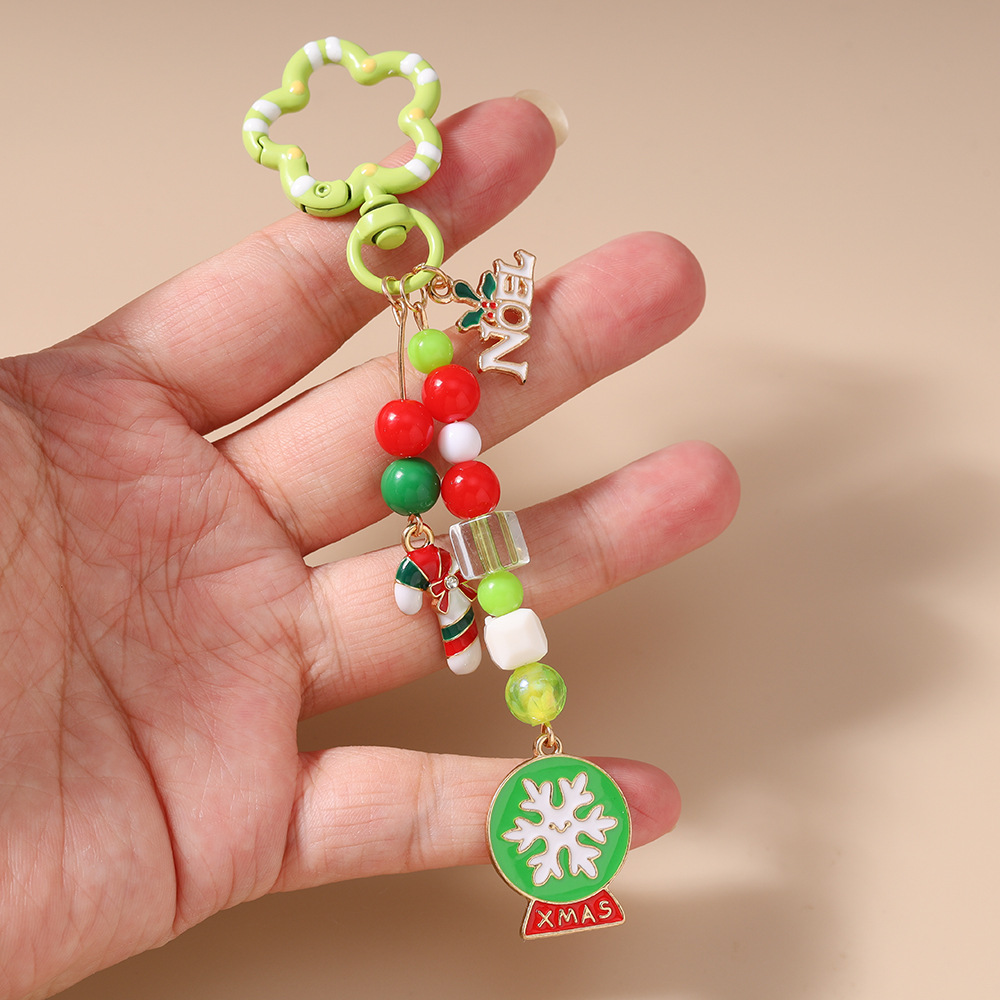 Flower Tree Festival Christmas Keychain Keyring Netby