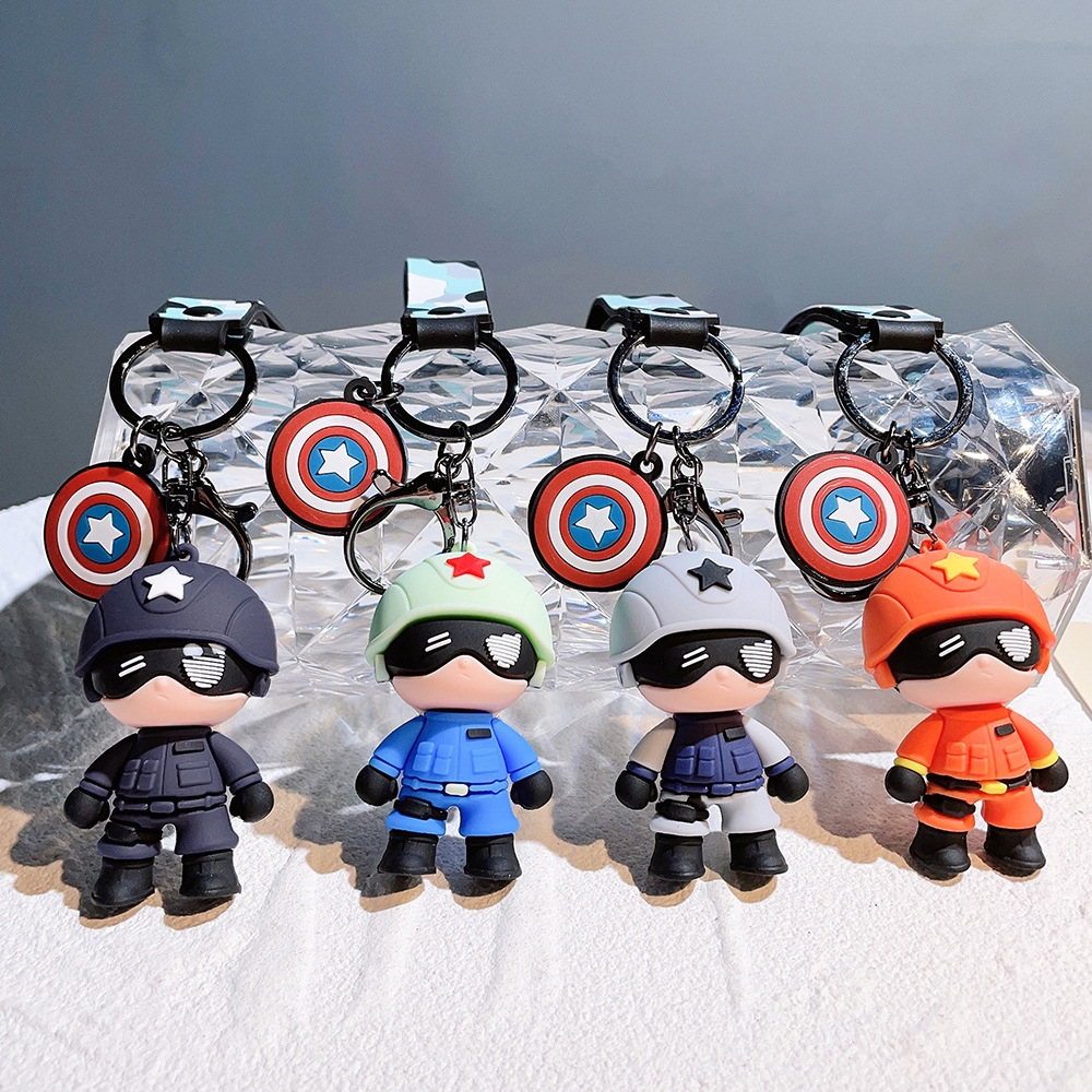 Animation Special Forces Super Hero Keychain Keyring Netby