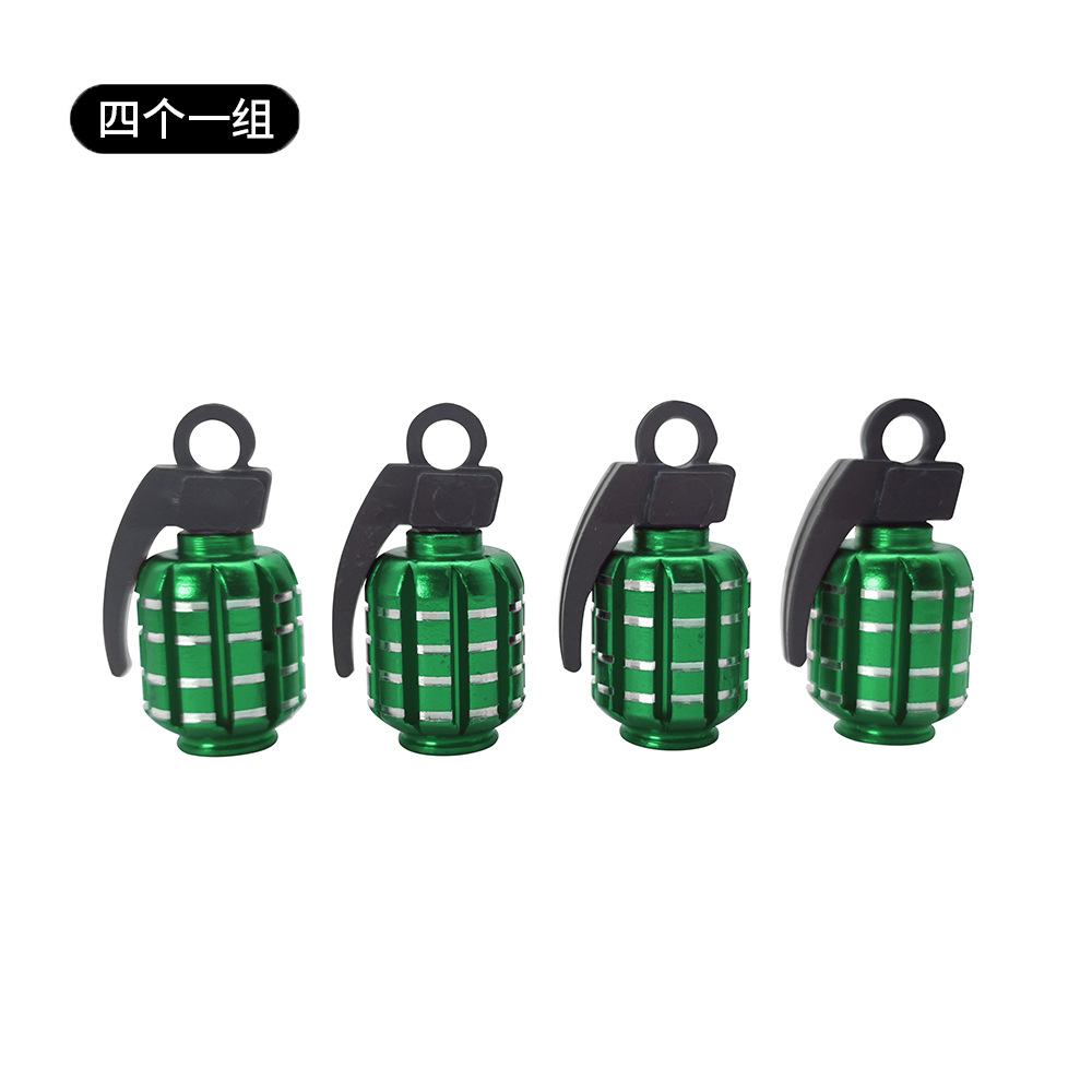 Metal Grenade Car Wheel Anti Dust Tire Valve Cap Netby