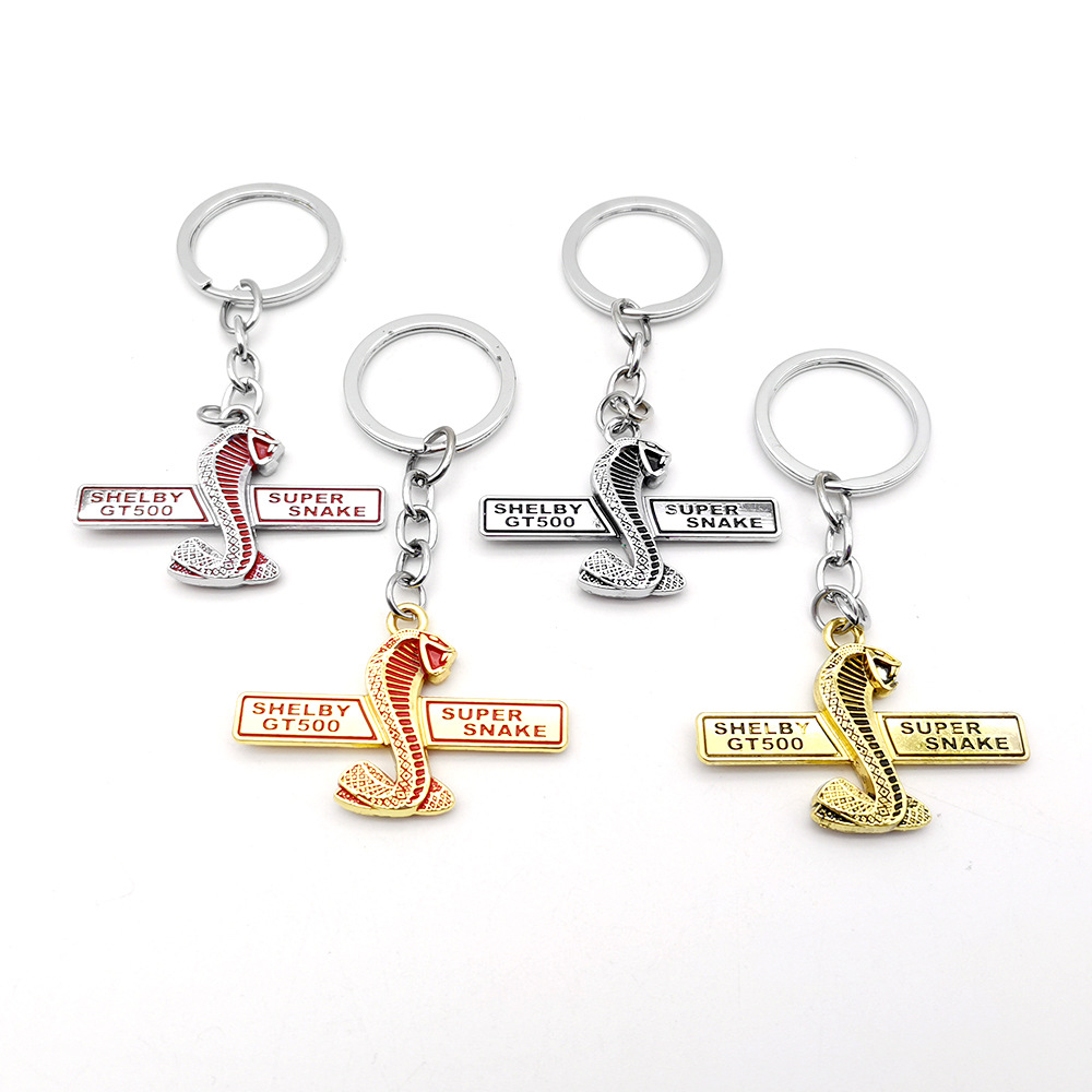 Metal Car Keyring Keychain Keyfob for Cobra SHELBY GT500 Standard Ford Netby