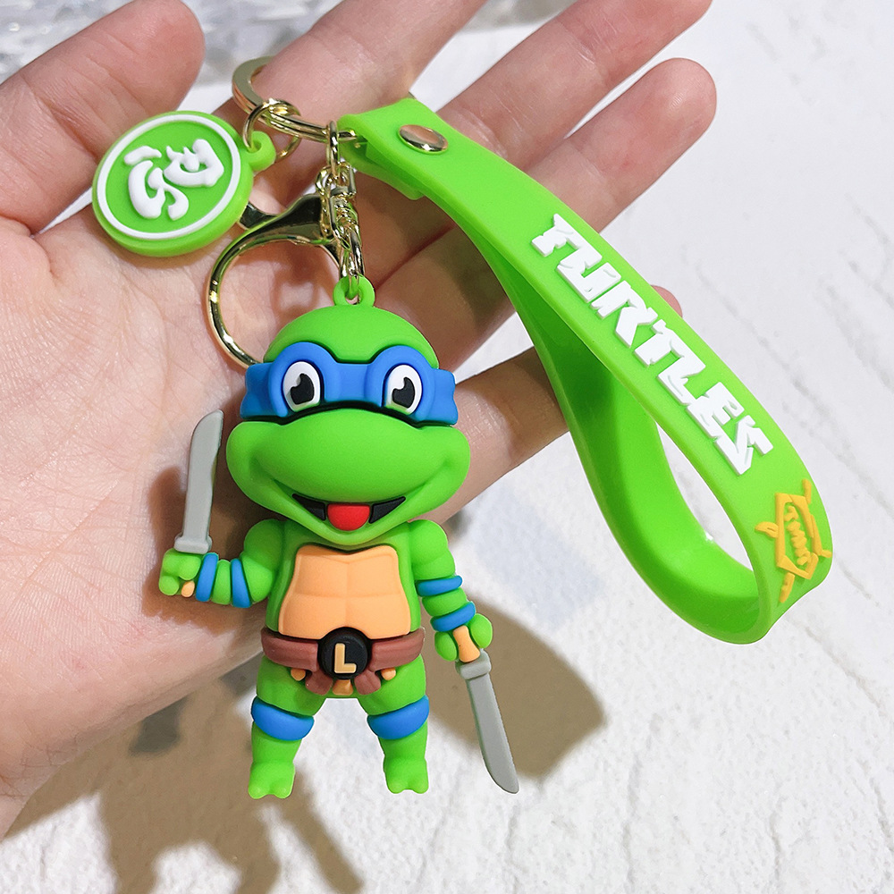 Rubber Animation Teenage Mutant Ninja Turtles Keychain Keyring Netby