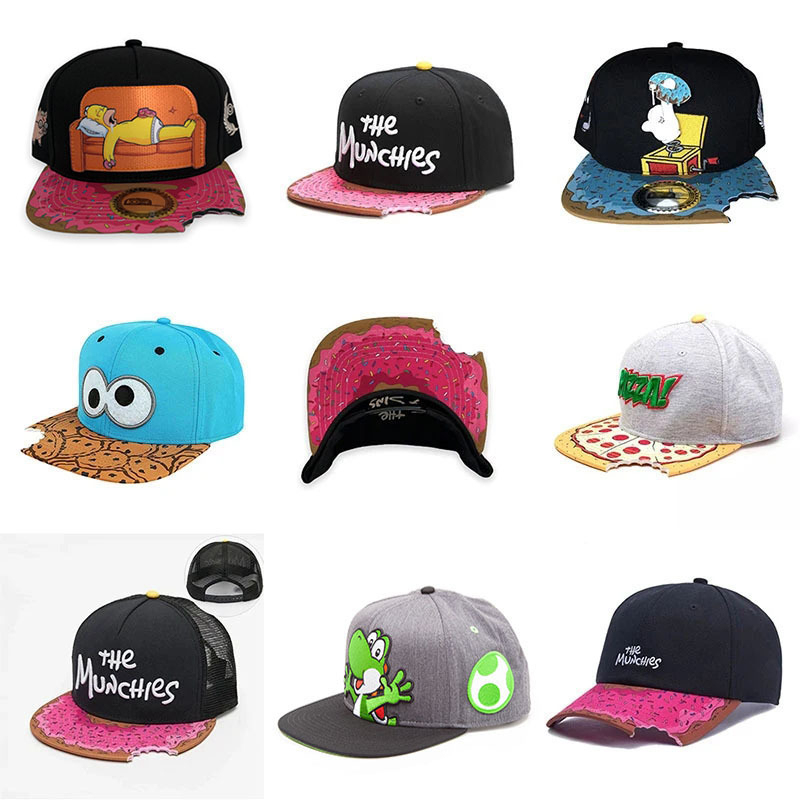 Cartoon Corner Bite Baseball Hat Cartoon The Simpsons Tom & Jerry The Munchies Super Mario Netby
