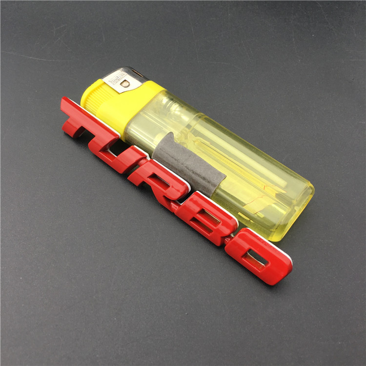 Metal TURBO Car Sticker Netby