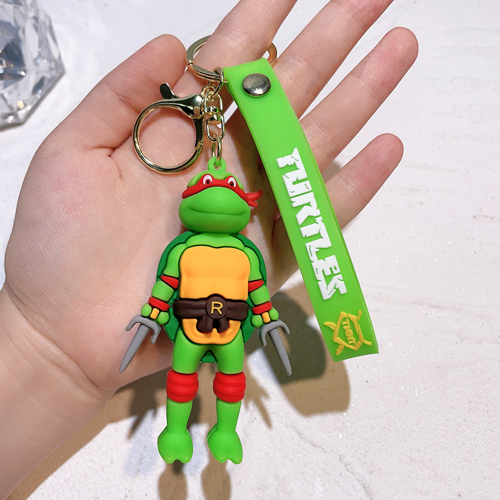 Rubber Animation Teenage Mutant Ninja Turtles Keychain Keyring Netby
