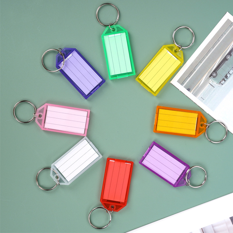 PP Plastic Keyring Tag Luggage Mark Holder Tools Netby