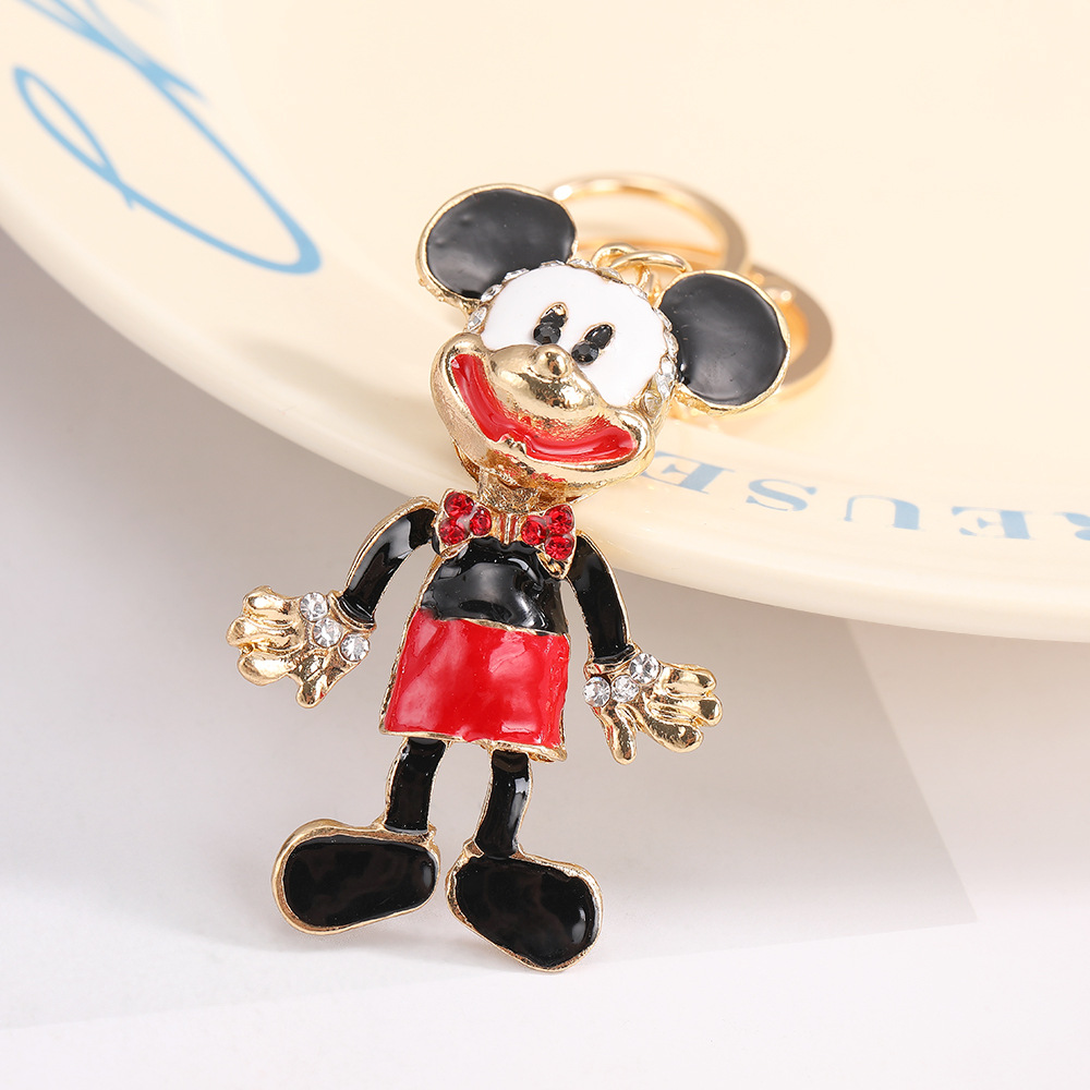 Rhinestone Mickey Mouse Keychain Keyring Netby