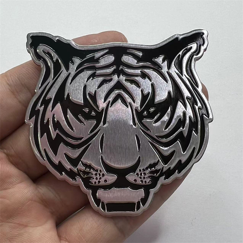 Aluminum Alloy Animal Head Car Sticker Tiger Eagle Lion Netby