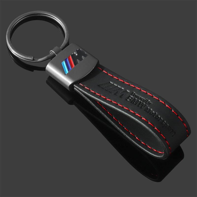 Leather Car Keychain Keyring Keyfob for BMW M Power Motorsport Netby