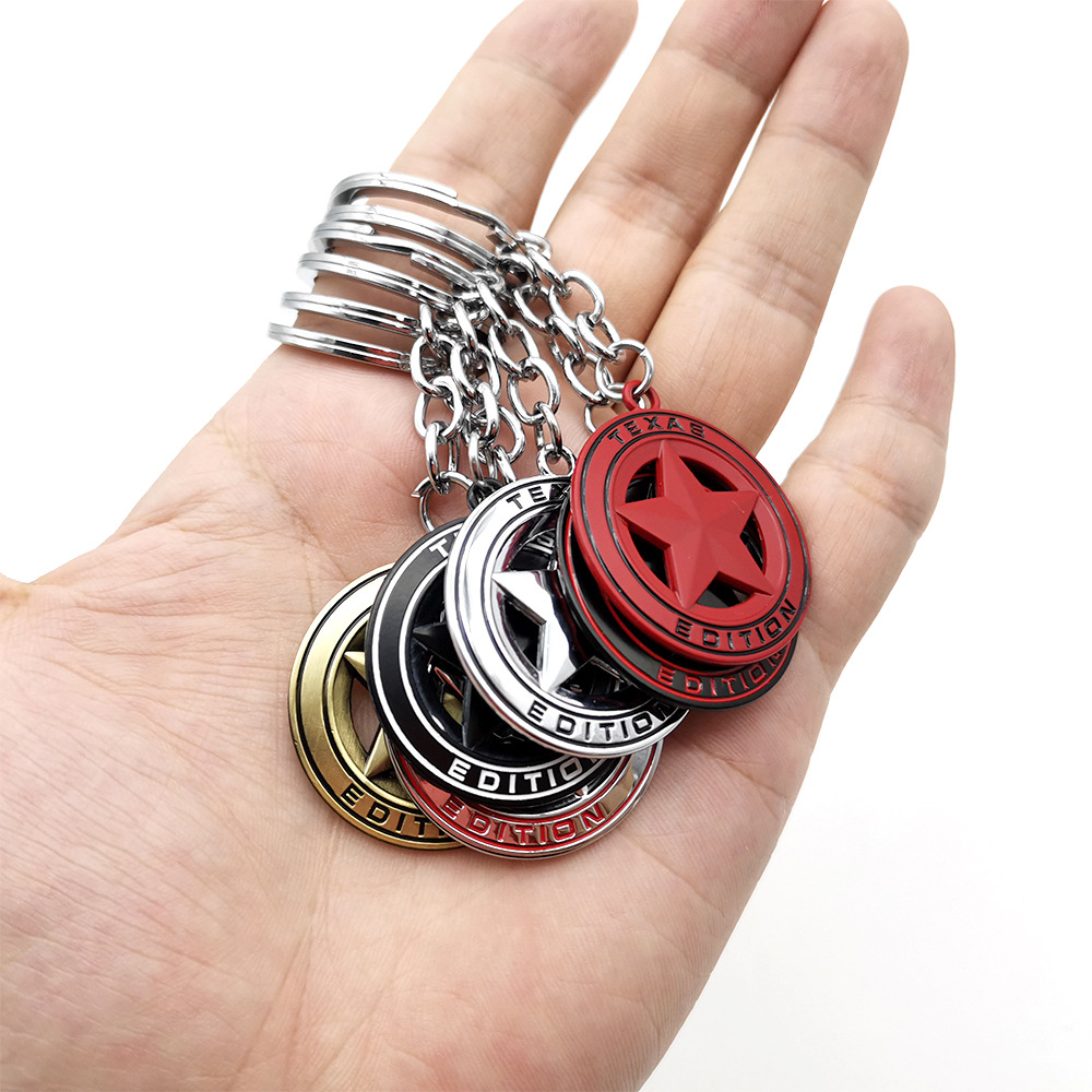 JEEP Pentagram TEXAS EDITION Car Keyring Keychain Keyfob Netby