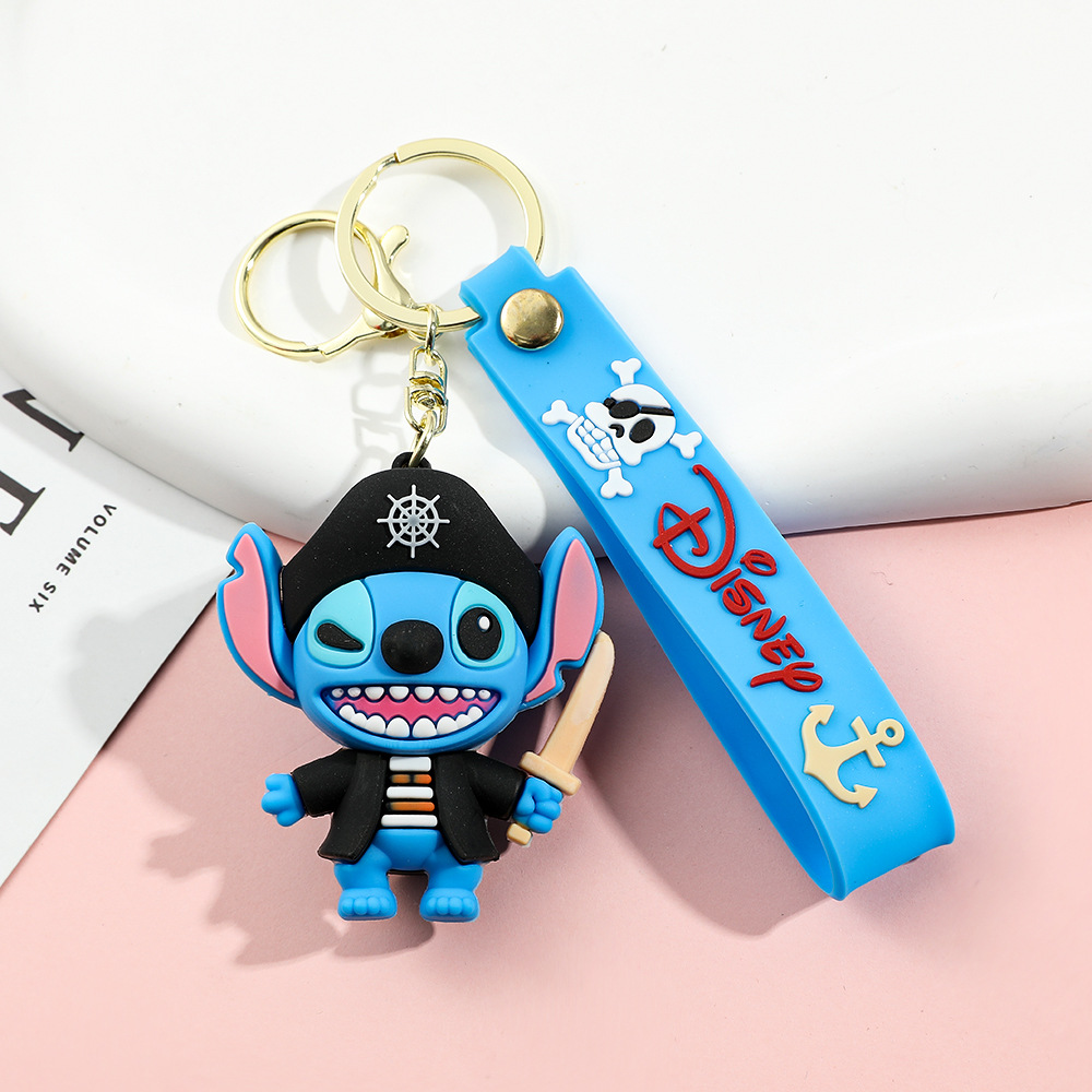 Rubber Stitch Animation Keychain Keyring Netby